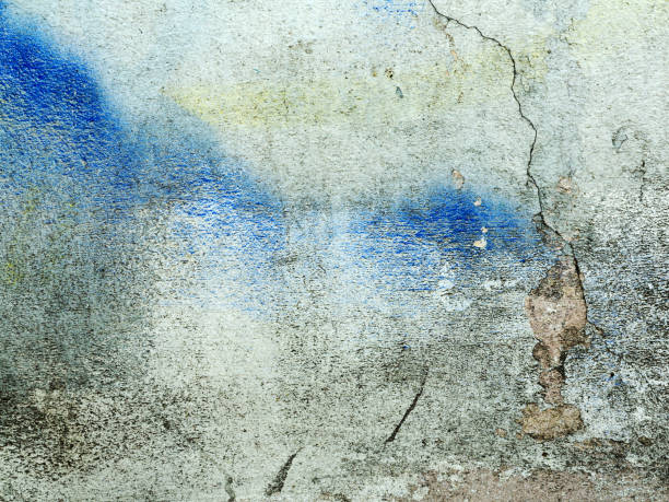 istock Abstract concrete, weathered with cracks and scratches. Landscape style. Grungy Concrete Surface. Great background or texture. 1255556777