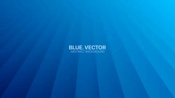 Vector illustration of Vector Perspective Lines Clear Blank Subtle Business Deep Blue Abstract Background