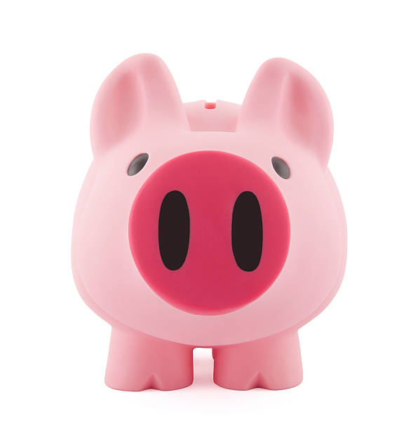 istock Big piggy bank with clipping path 125557318