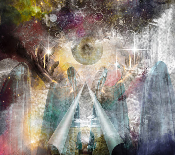 istock Mystical Abstract Painting 1255573534