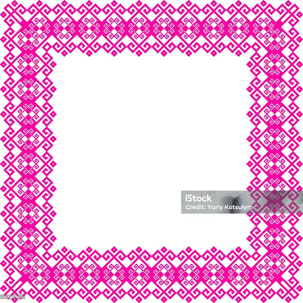 Patterned Frameborder Border Pattern Frame Art Stock Illustration - Download Image Now ...
