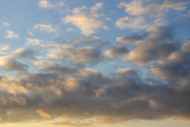 istock A fiery orange sunset sky. Beautiful sky with clouds. 1255577950