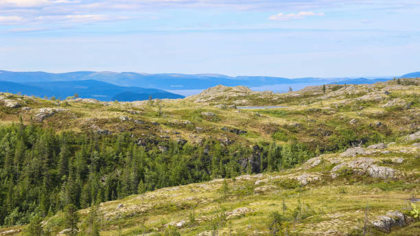 istock Vassfjella mountain hiking tour 1255597533