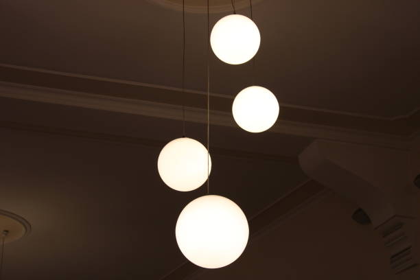 istock Bokeh lightening balls for decoration on ester and christmas 1255598353