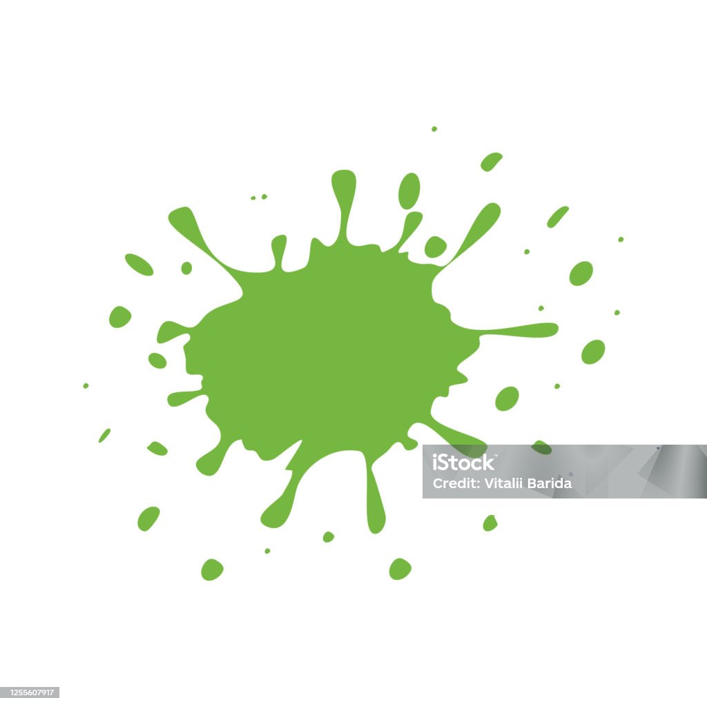 Green Splash Vector Splash Vector Green Shape Illustration Stock Illustration - Download ...