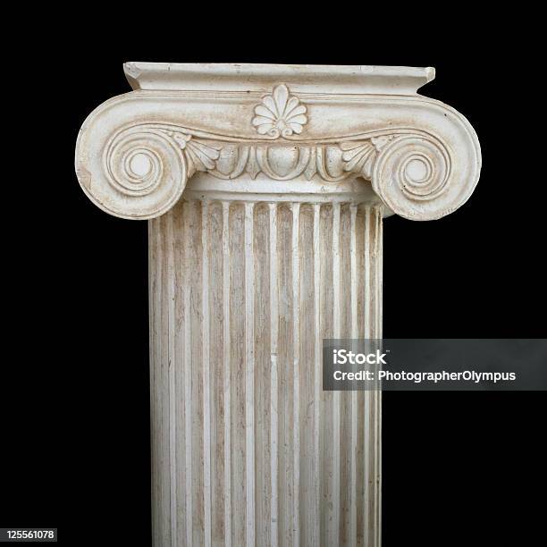 Isolated Column Stock Photo - Download Image Now - Architectural Column, Marble - Rock, Pedestal