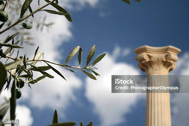Coluna E Oline Árvore - Fotografias de stock e mais imagens de Azeitona - Azeitona, Partenon, Antigo