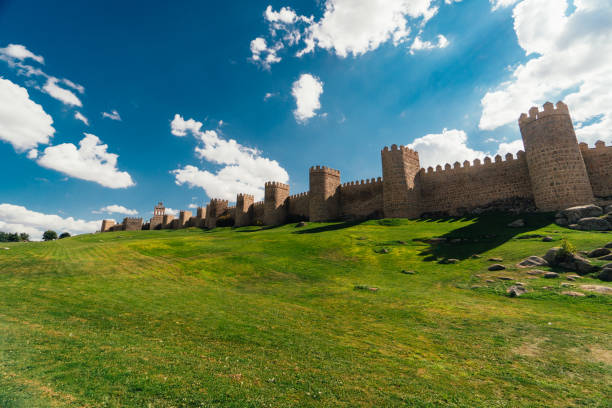 istock Avila, Castile and Leon, Spain. Medieval Avila Castle from inside. 1255617230