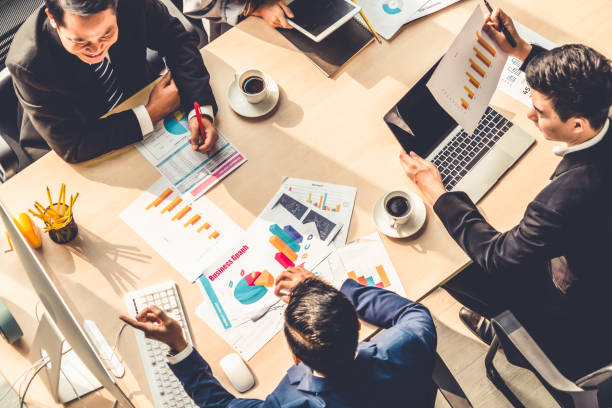 istock Business people group meeting shot from top view 1255618218