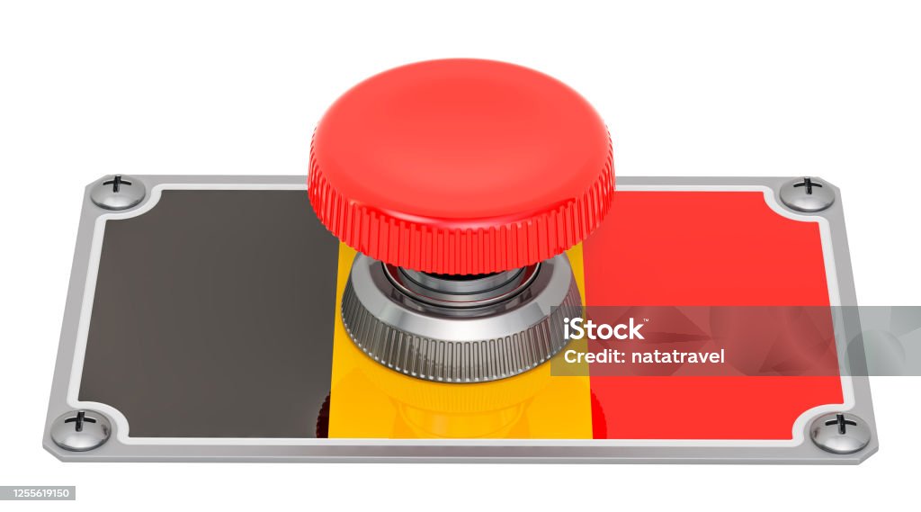 Push Button Diagonal Background Push Button With Belgian Flag 3d Rendering Isolated On White Background ...