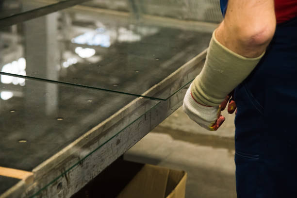 istock Glass in glass factory 1255621214