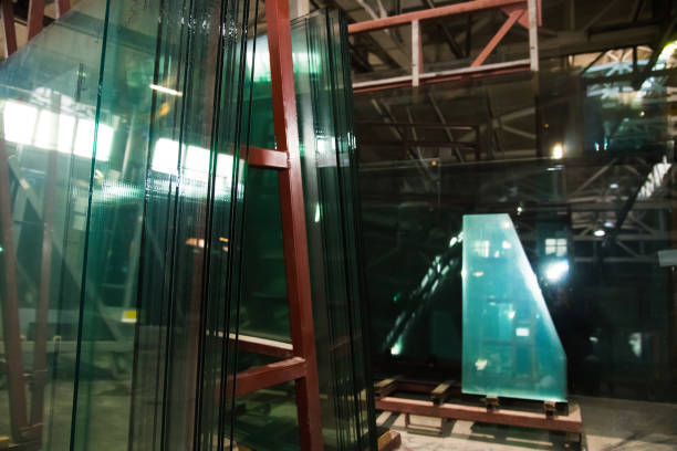istock Glass in glass factory 1255621225