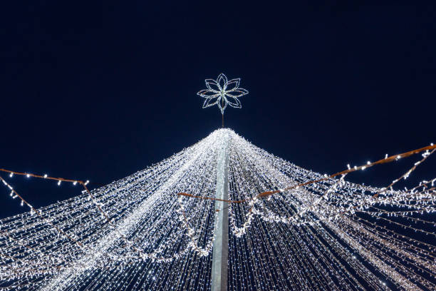 istock Christmas decoration made of small lights 1255621601