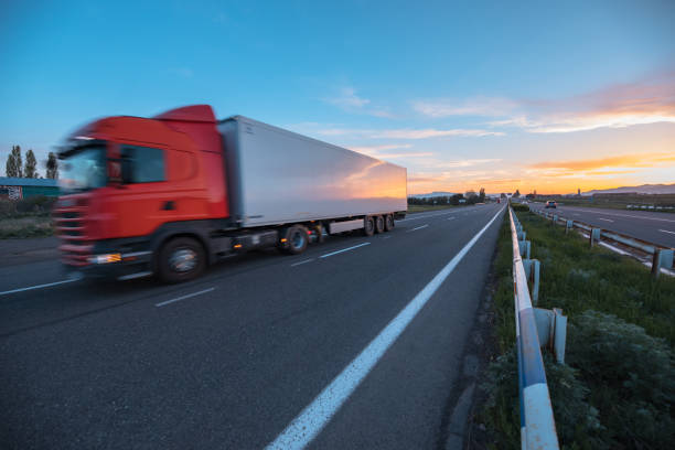 istock truck on road 1255623395