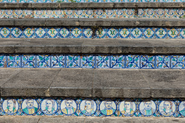 istock Stairway with polychrome ceramic tiles from Caltagirone Sicilia 1255625193