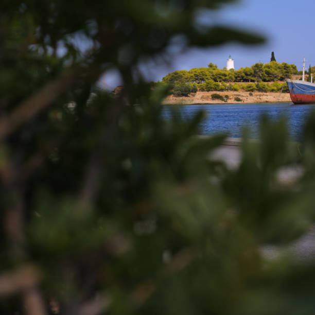 istock Old harbor of Dapia, Spetses island, Greece 1255626706