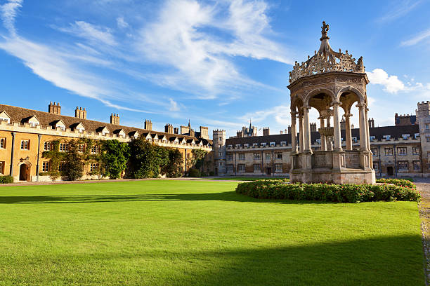 Trinity College of Cambridge University, United Kingdom Trinity College is the largest of the colleges in Cambridge University. The college was founded in 1546 by Henry VIII. cambridge england stock pictures, royalty-free photos & images