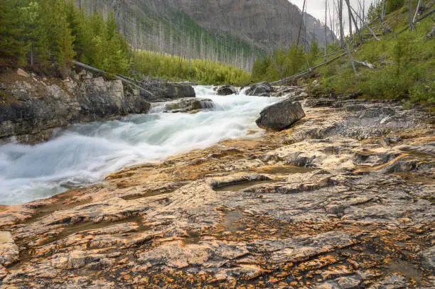 Marble Canyon and Tokumm Creek in Kootenay National Park, British Columbia, Canada