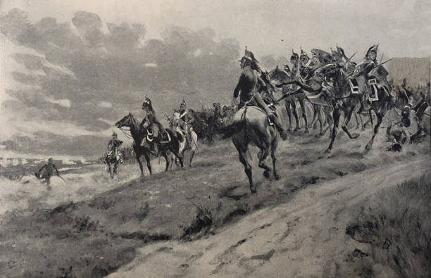 istock Antique illustration - The Order to Charge at Friedland 1255630061