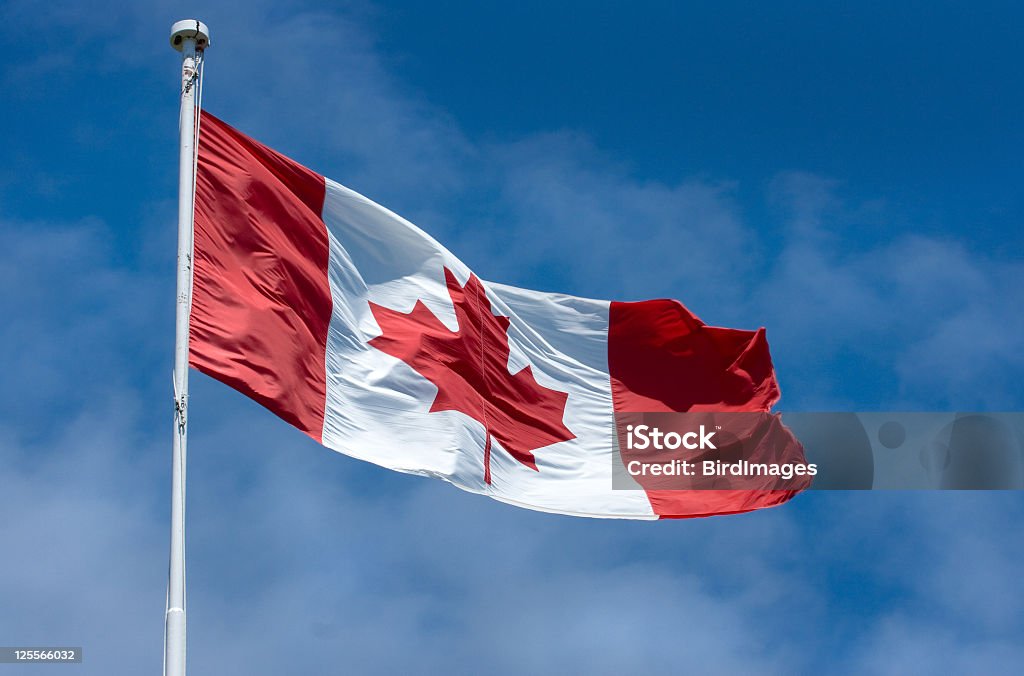 "Ah, Canadá" Bandeira do Canadá - Royalty-free Dia do Canadá Foto de stock