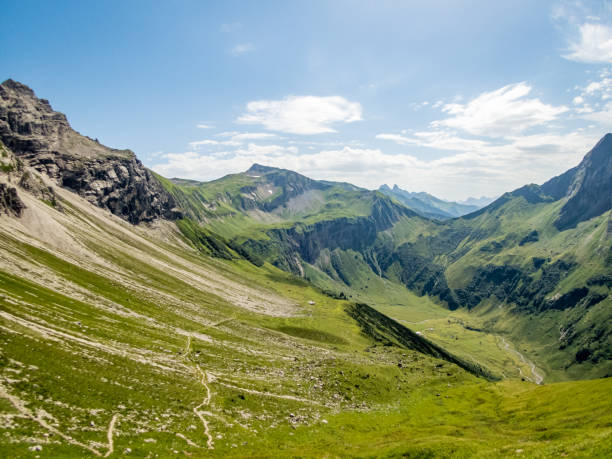istock Panoramic hike at the Nebelhorn in Allgau 1255664975