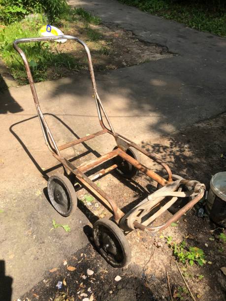 istock Rusty old track on the street 1255674690