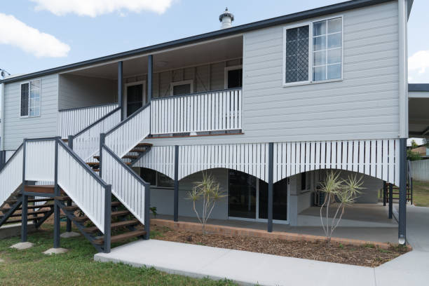 istock Newly renovated house with deck 1255679185