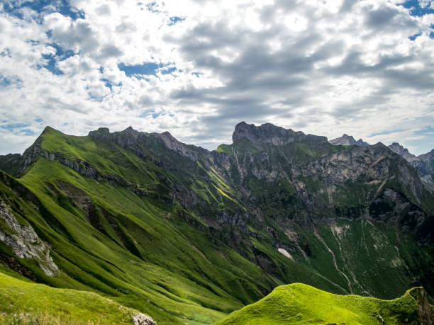 istock Panoramic hike at the Nebelhorn in Allgau 1255679283