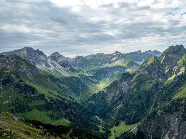 istock Panoramic hike at the Nebelhorn in Allgau 1255681625