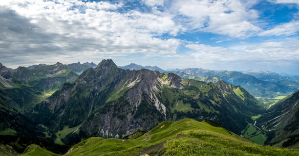 istock Panoramic hike at the Nebelhorn in Allgau 1255683002