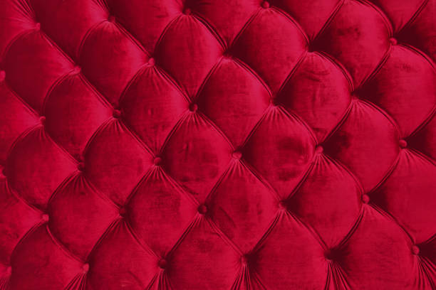 istock Texture of velvet red carriage screed. 1255685385