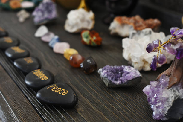 istock Inspirational Stones and Chakra Crystals 1255686186