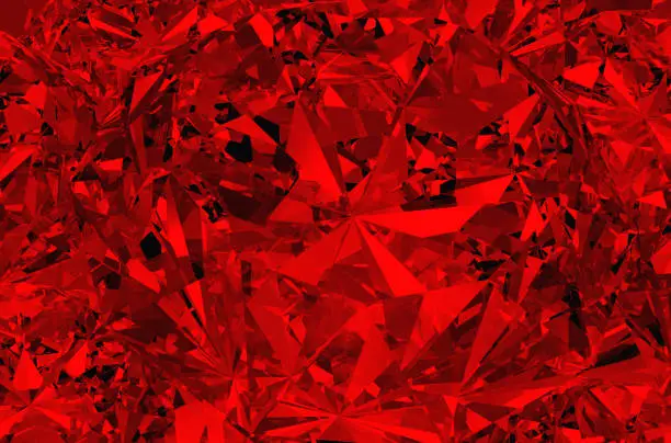 Photo of Realistic red ruby texture close-up.