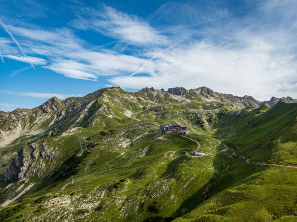 istock Panoramic hike at the Nebelhorn in Allgau 1255690409