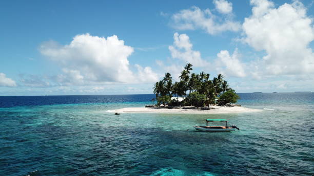 istock Uninhabited island JEEP island in Chuuk, Micronesia 1255691475