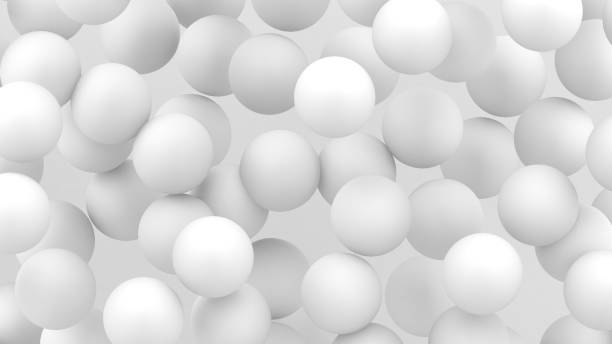 istock 3d bubbles. Spheres background. Abstract wallpaper. Flying geometric shapes. Trendy modern illustration. 3d rendering. Falling abstract balls. Colorful poster backdrop. Minimal style. 1255691609
