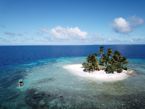 istock Uninhabited island JEEP island in Chuuk, Micronesia 1255692705