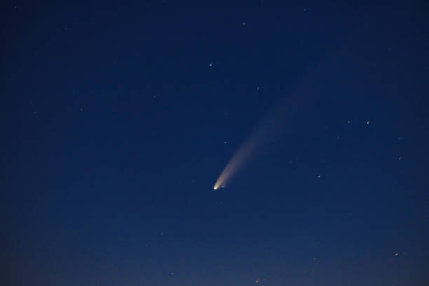 istock Comet Neowise in the dark night sky after sunset 1255700075