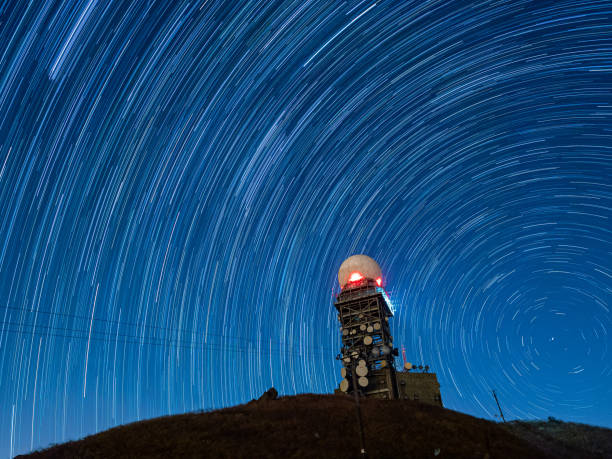 istock Startrails at Tai Mo shan, Hong Kong 1255700449