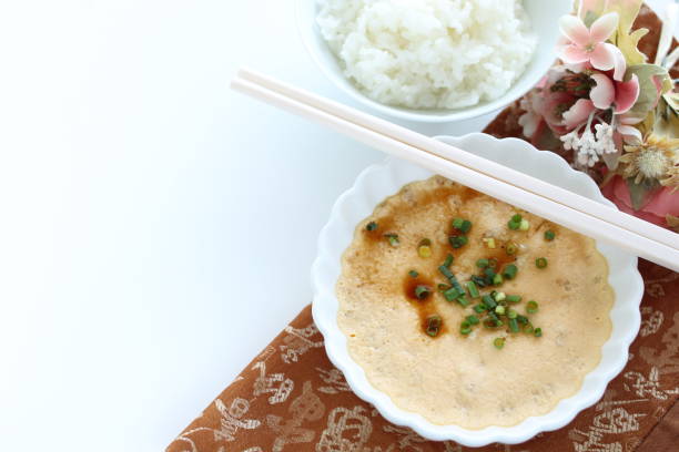 With soy sauce and green onion