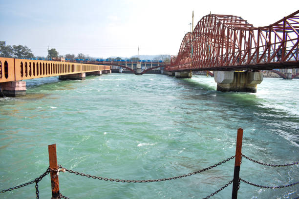 istock the river ganges flowing at holy city haridwar 1255704097