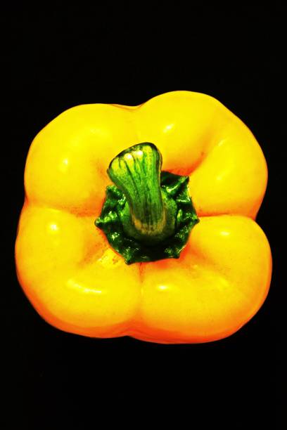 Closed up part of Yellow Bell Pepper.
