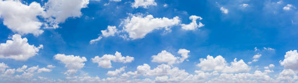 istock Panorama blue sky and clouds with daylight natural background. 1255709918