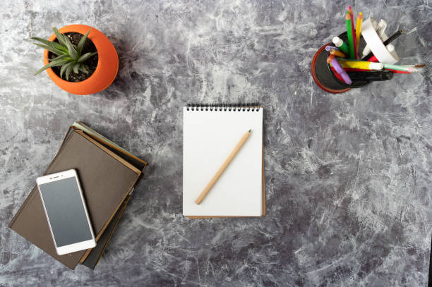 istock Notebook and pen for recording plans. Preparation for planning. 1255714441