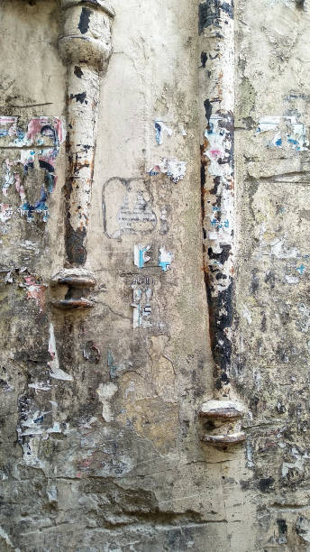 istock Background of old painted wall texture 1255716972