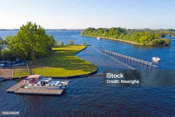 Aerial From The Vinkeveense Plassen In The Netherlands Stock Photo - Download Image Now