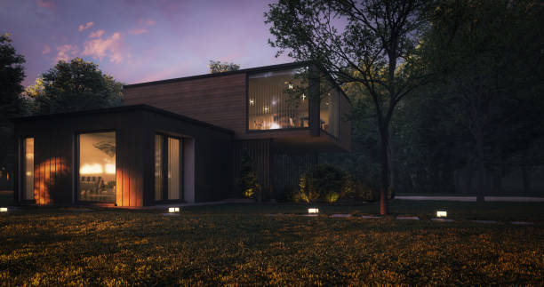 istock Modern Minimalist Family Villa 1255725648