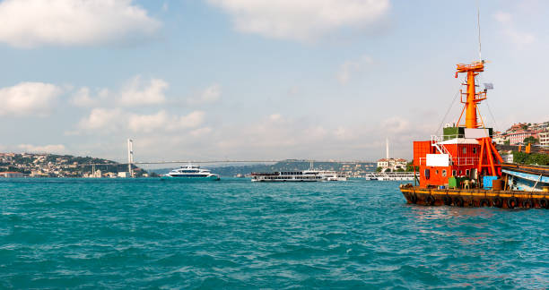 istock Ship in Istanbul at sunset 1255728253