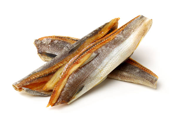 istock Dried salted fishes 1255728712