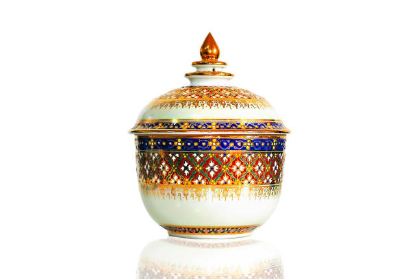 istock Pottery, handicraft class in Thailand./ white background 1255732567